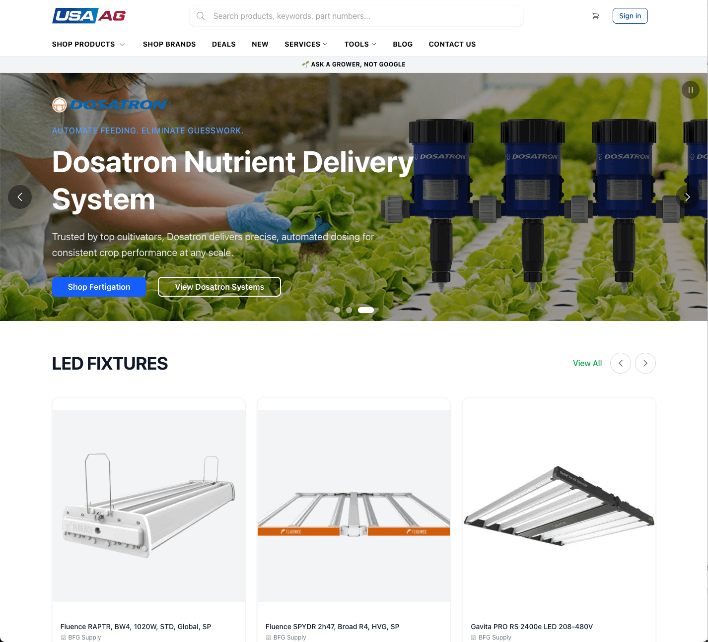 USA AG - Commercial Agriculture E-commerce Platform