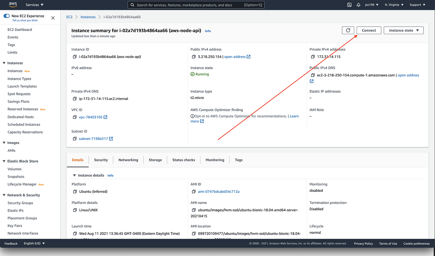 Connect to Ubuntu EC2
