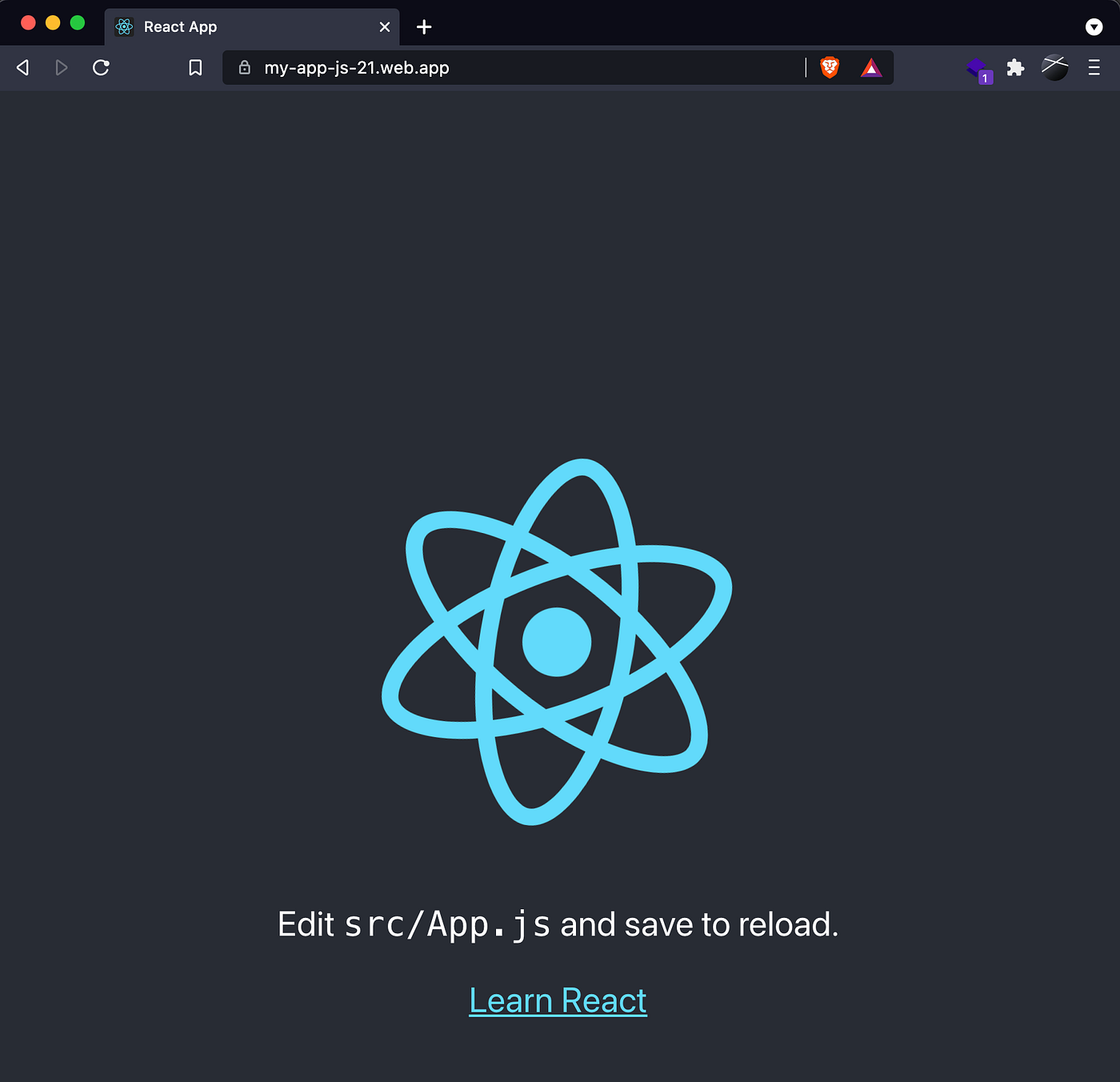 Live app on firebase URL