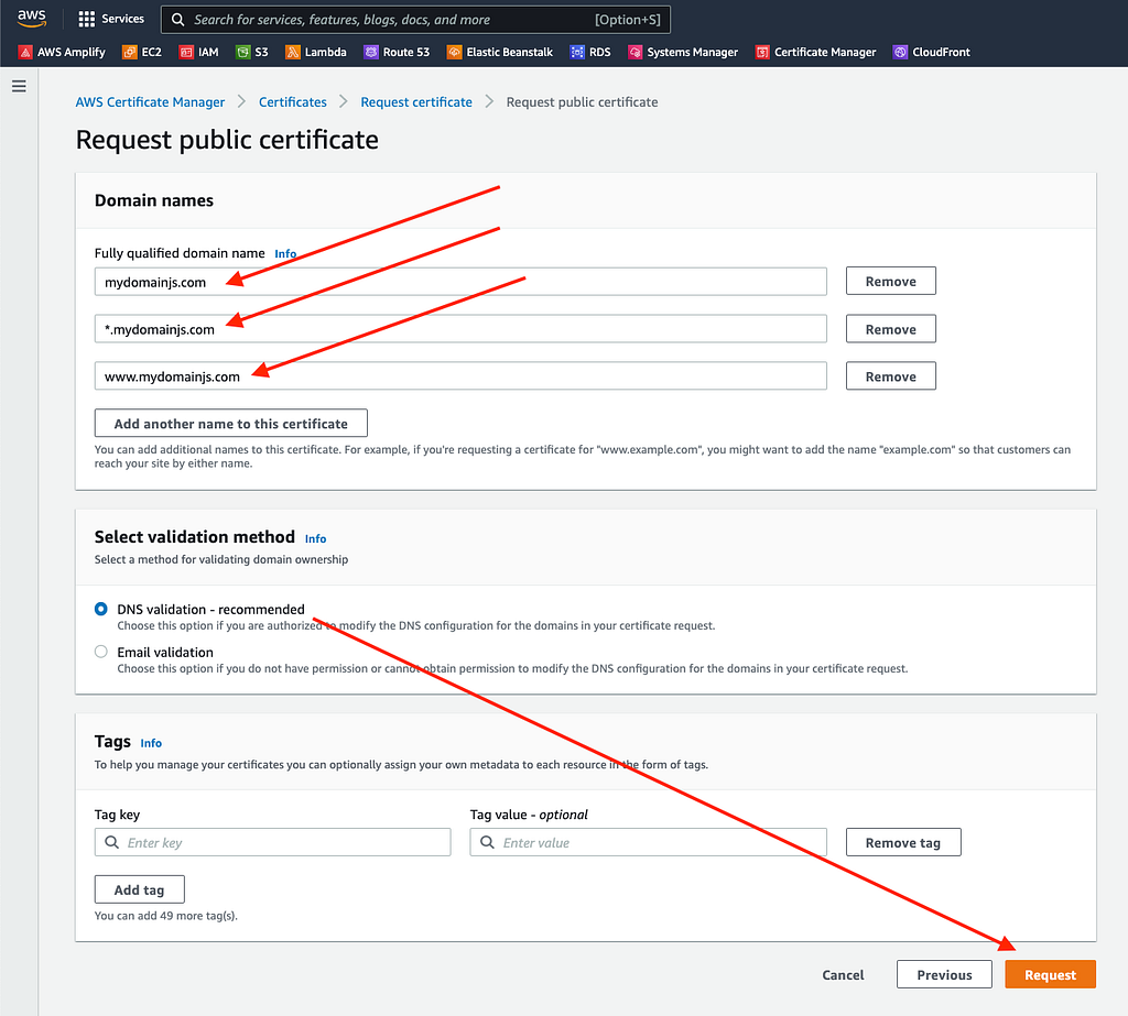 Add domain name variations