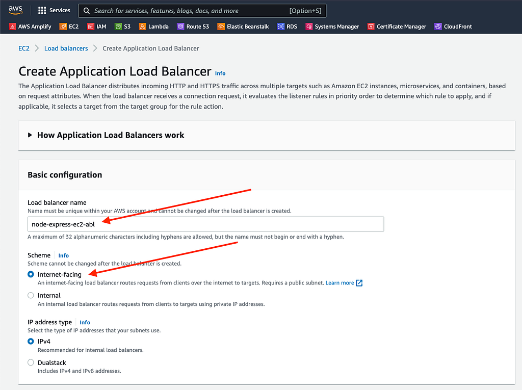ALB name and defaults